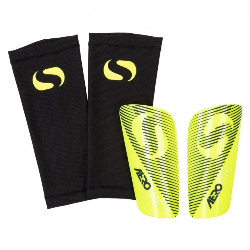 Sondico Aerolite High-Performance Shin Guards Fluo Yellow