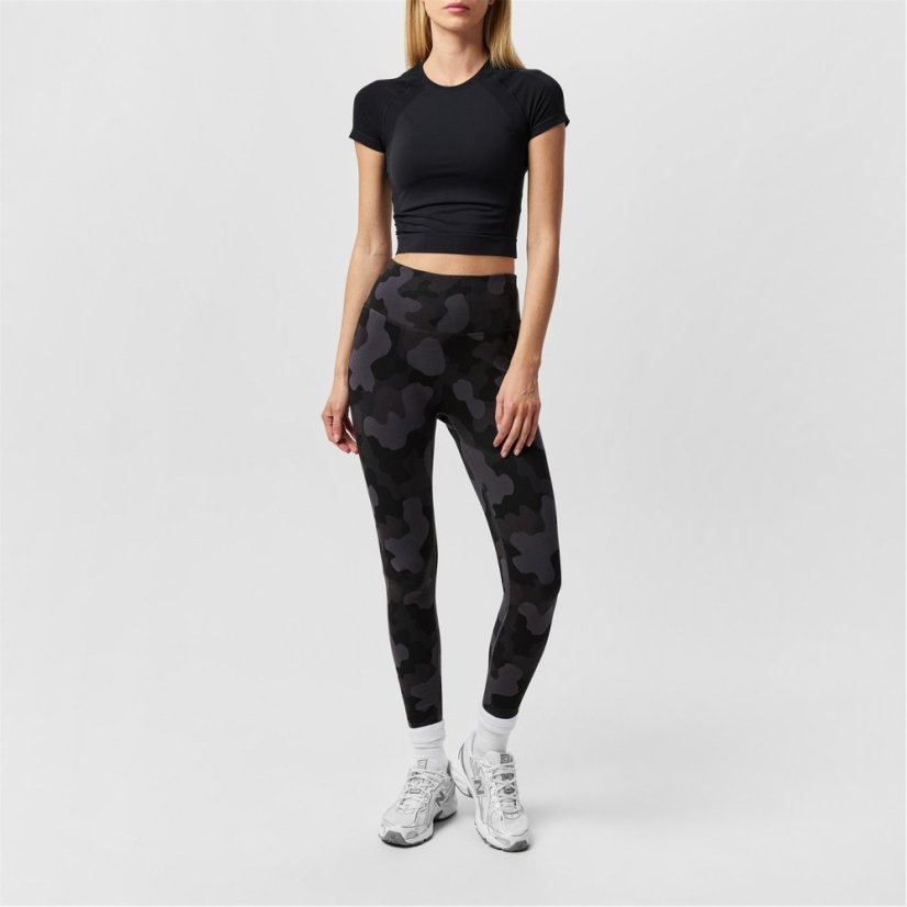 Miso All Over Print Leggings Womens Black Camo