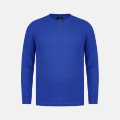 Fabric Regular Fit Waffle T-Shirt Blue