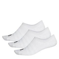 adidas Adidas Light No Show Socks 3 Pack Trainer Sock Unisex Kids White