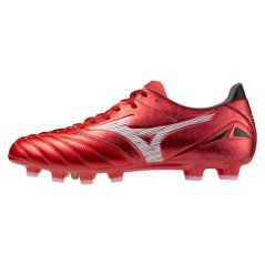 Mizuno Morelia Neo IV Pro Adults Firm Ground Rugby Boots Red/White/Black