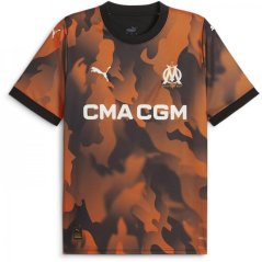 Puma Olympique De Marseille Third Shirt 2023 2024 Adults Grey/Orange