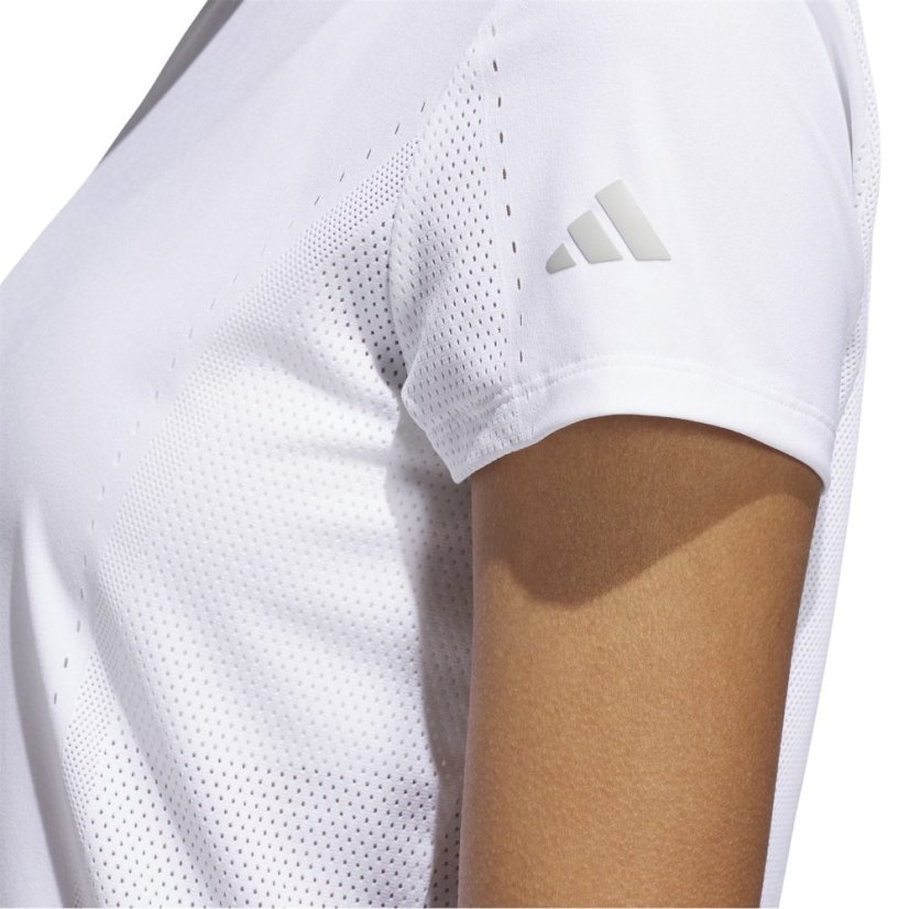 adidas Women's W Ultt Short Sleeve Performance Polo Shirt White