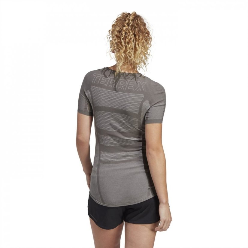 adidas Terrex Drynamo Short Sleeve dámske tričko Grefiv/ White