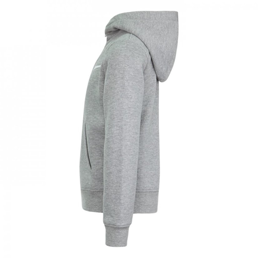 Nike Club Zipped Hoodie Infants Grey