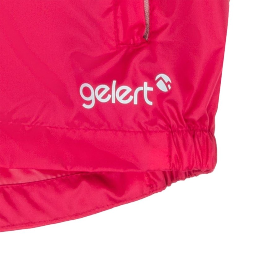 Gelert Unisex Kids Packaway Hooded Long Sleeve Waterproof Jacket Bright Rose