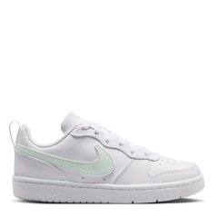 Nike Court Borough Low 2 SE Big Kids' Shoes White/Green
