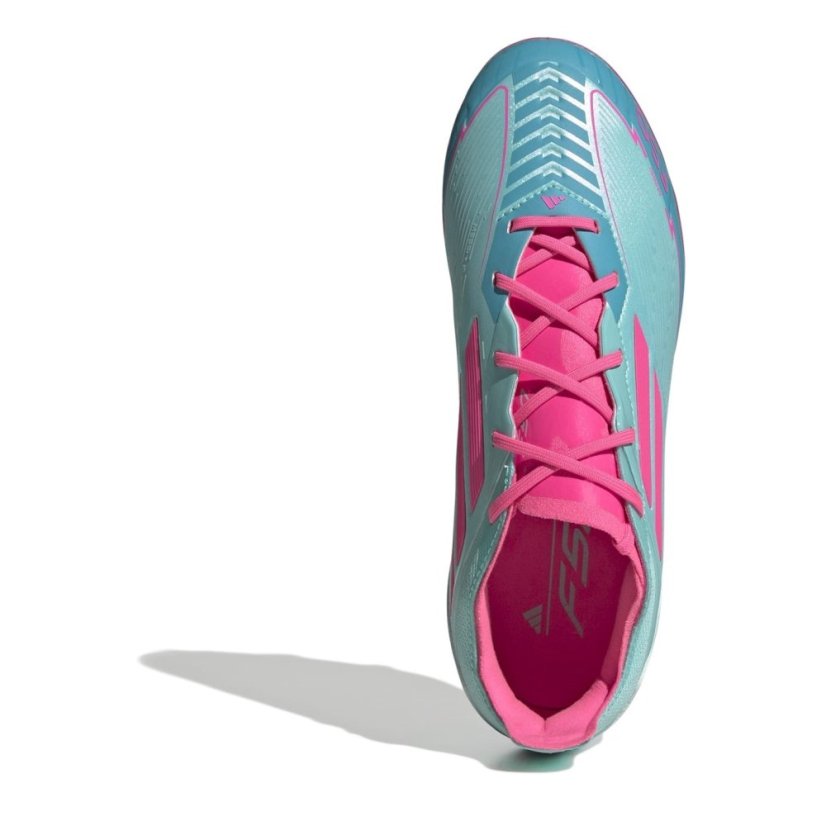 adidas F50 Elite Childrens Firm Ground Football Boots Blue/Pink