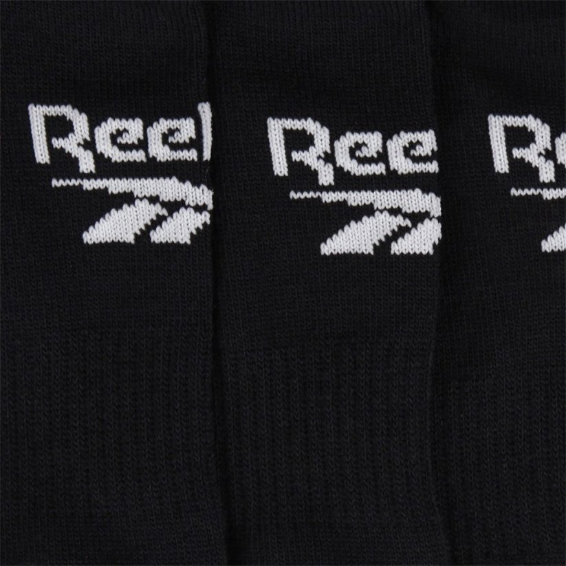 Reebok 3 Pair Low Cut Socks Black