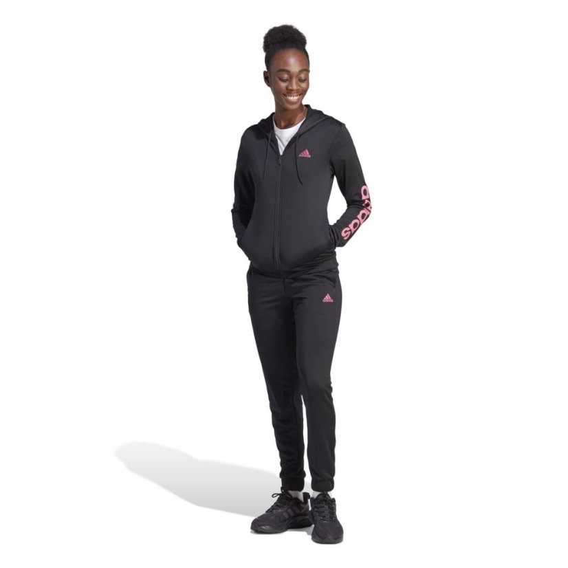 adidas Linear Tracksuit Womens Blk