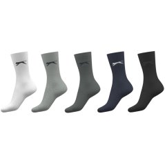 Slazenger 5 Pack Crew Socks Ladies Multi