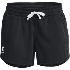 Under Armour Armour Rival Fleece Shorts Womens Black/White