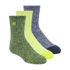 Skechers Kids' Crew Socks Blue/Yellow