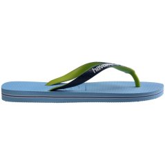 Havaianas Brasil Logo Flip Flops Lavender Blue