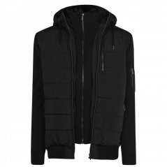 Firetrap Men's Insulated Winter Jacket Black
