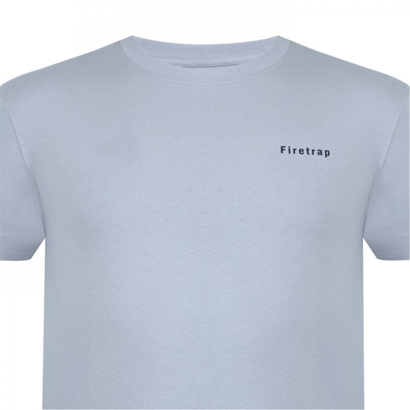 Firetrap Trek T Shirt Mens Grey