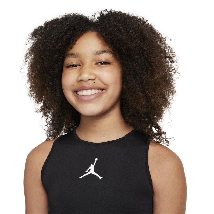 Air Jordan Active Crop Top Junior Girls Black/White