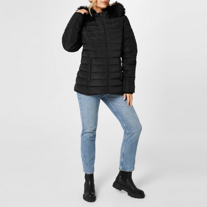 Firetrap Luxe Bubble Jacket Womens Black