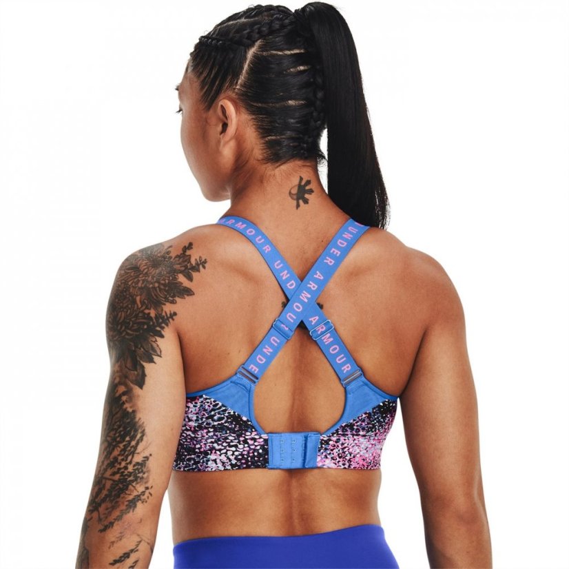 Under Armour Infinity Print Bra Womens Pink