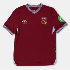 Umbro West Ham United Home Shirt 2025 2026 Juniors Claret/Blue
