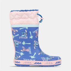 Character Character Cuff Wellies Unisex Kids Lilo & Stitch