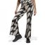 adidas x Marimekko Future Icons Flared Leggings Womens L Brwn/Bk/Gry