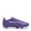 Puma Ultra Play Children's Firm Ground Football Boots Purple/Wht/Org