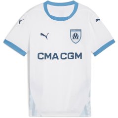 Puma Olympique De Marseille Home Shirt 2024 2025 Juniors White