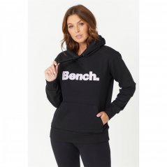 Bench Bench Black Over The Head Logo Hoodie Black/Pink