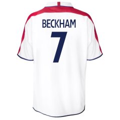 Score Draw England Home Shirt 2004 Beckham 7
