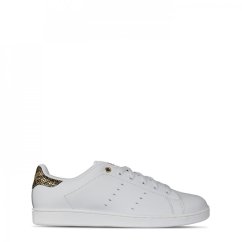 Lonsdale Leyton Ladies Trainers White/Leopard