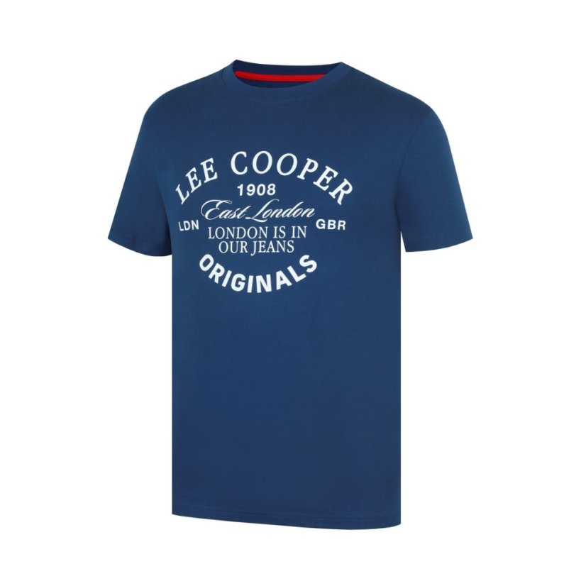 Lee Cooper pánske tričko Vintage Blue