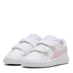 Puma Smash 3.0 Velcro Trainers Infants White/Pink