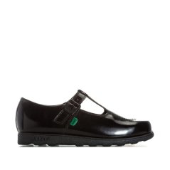 Kickers Fragma T Patent Shoes Black