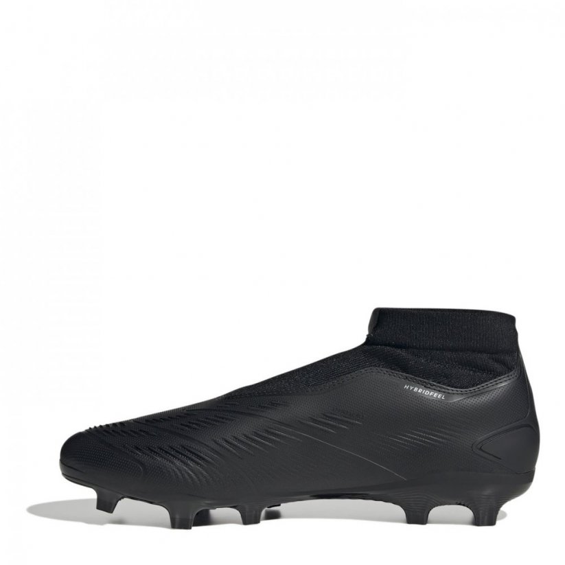 adidas Predator 24 League Laceless Firm Ground Football Boots Black/Grey