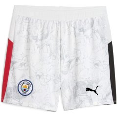 Puma x KidsSuper Manchester City Third Shorts 2025 2026 Juniors White/Black