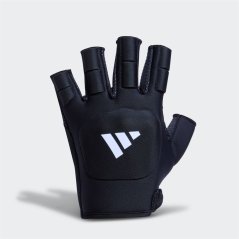 adidas OD Animal-Print 3/4-Finger Hockey Gloves Black/Met/Spark
