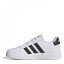 adidas Grand Court Junior Boys Trainers White/Black