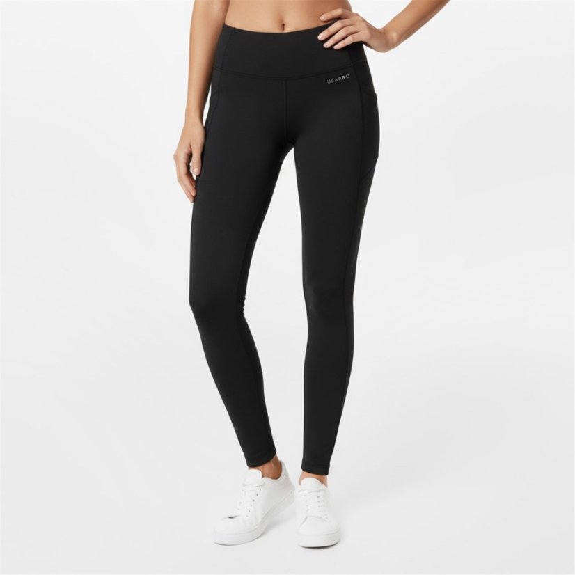 USA Pro USAPro Core High Rise Leggings Womens Black