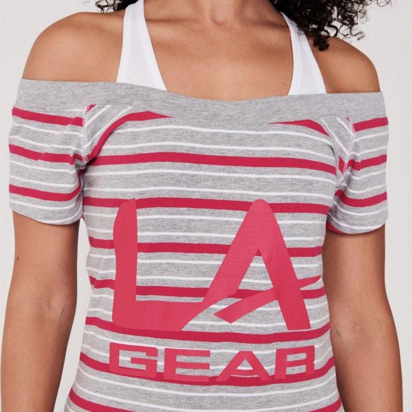 LA Gear Multi Layer T Shirt Ladies velikost L
