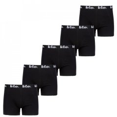 Lee Cooper Essential Boxer Trunk 5-Pack Mens Black