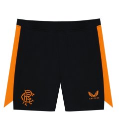 Castore Unisex Kids' Licensed Football Shorts Black/Orng