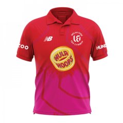 New Balance Welsh Fire Women's Cricket Shirt Red/Pink