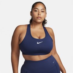 Nike Swoosh Women's Medium-Support 1-Piece Pad Sports Bra Midnight Navy