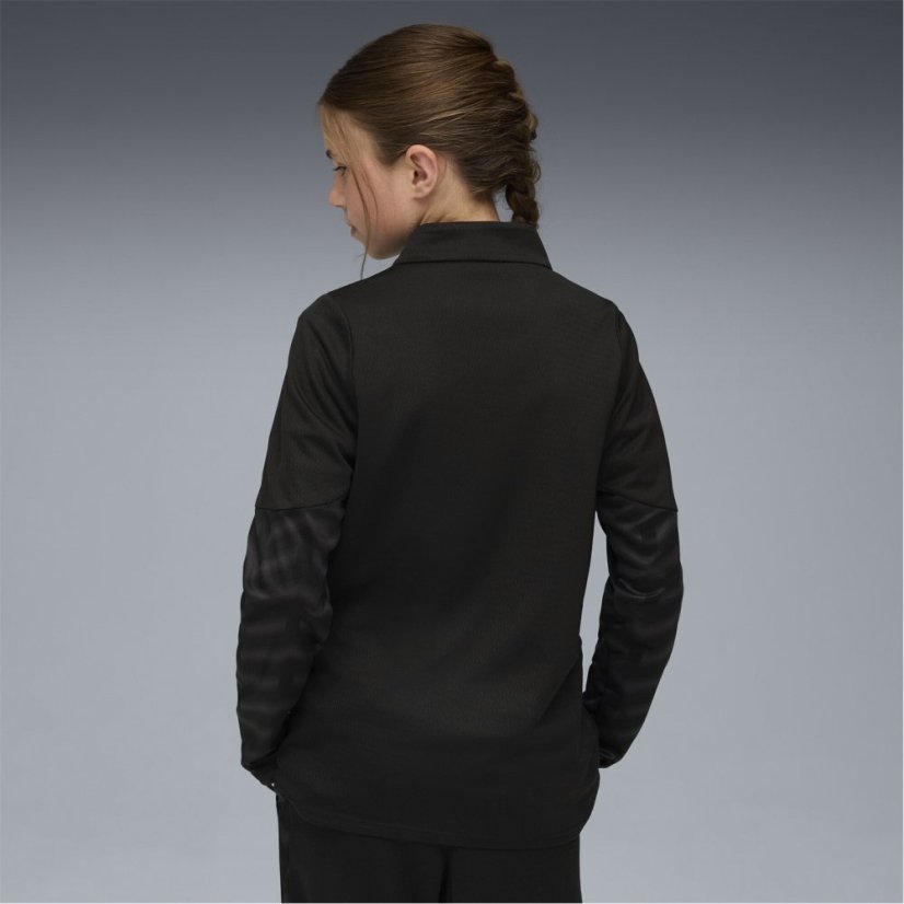 Puma Individual Cup Drill Top Juniors Black/Blue