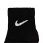 Nike Everyday Lightweight Training Ankle Socks (3 Pairs) Black/White