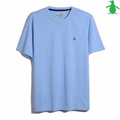 Original Penguin Pin Point Embroidered T-Shirt Cerulean 496