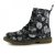 Miso 8 Eyelet Ladies Boot Black Print