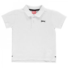 Slazenger Plain Polo Shirt Infant Boys White