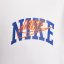 Nike Club Fleece Men's Long Sleeve Crew White/Orange